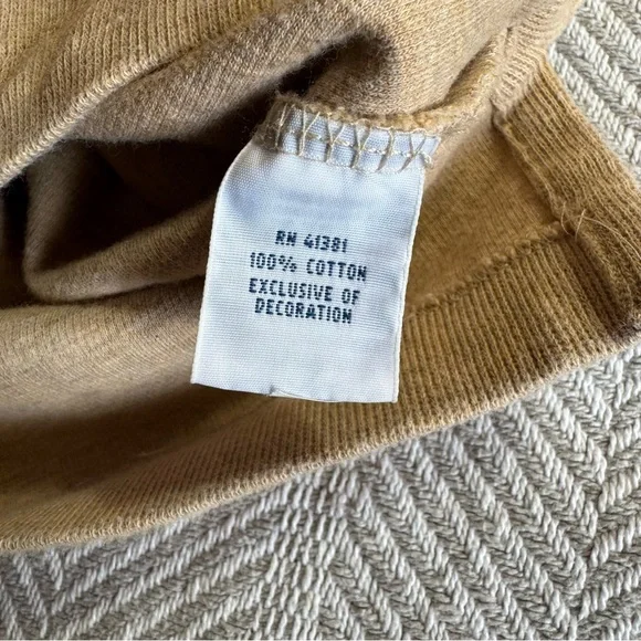 Polo Ralph Lauren Estate Rib 1/4 Zip, Beige Sand, Size L - Picture 7 of 9